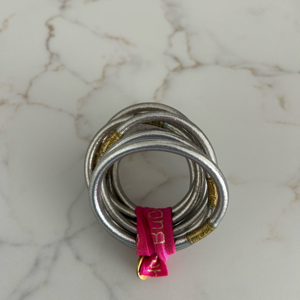 Silver BudhaGirl bangles